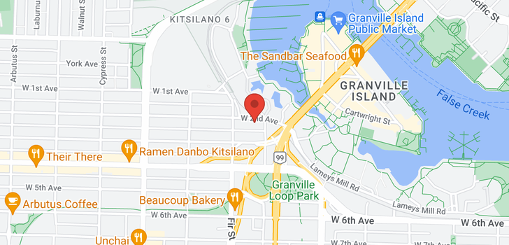 map of 513 1540 W 2ND AVENUE